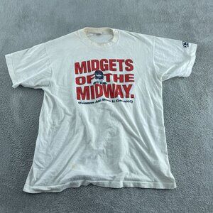 Vintage Chicago Bears XL T-Shirt Midgets Of The Midway Chicago  4588